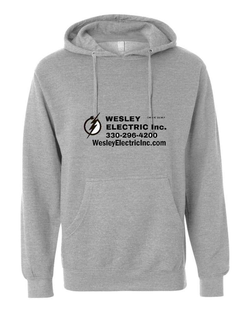 Wesley Electric Independent Trading Hoodie in Grey Heather (sample mockup)