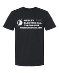 Wesley Electric Softstyle Tee in Black (sample mockup)