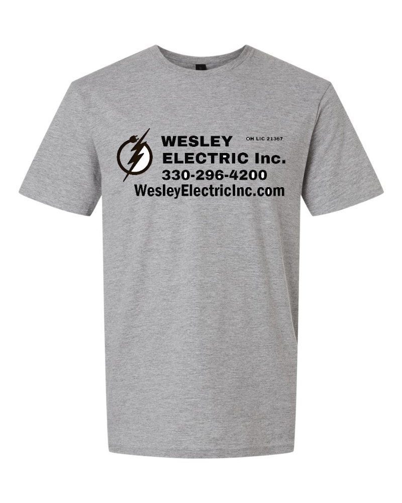 Wesley Electric Softstyle Tee in Sport Grey (sample mockup)