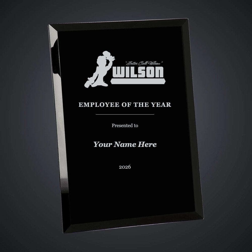 Wilson Employee of the Year Plaque (sample mockup)