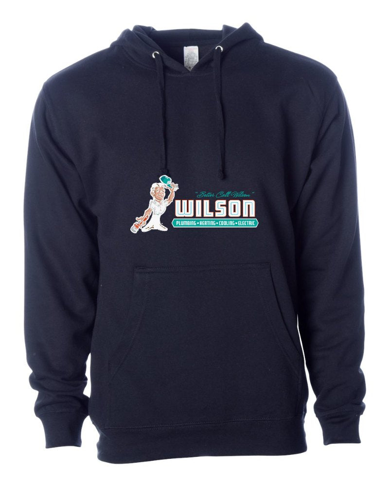 Wilson Independent Trading Hoodie in Classic Navy (sample mockup)