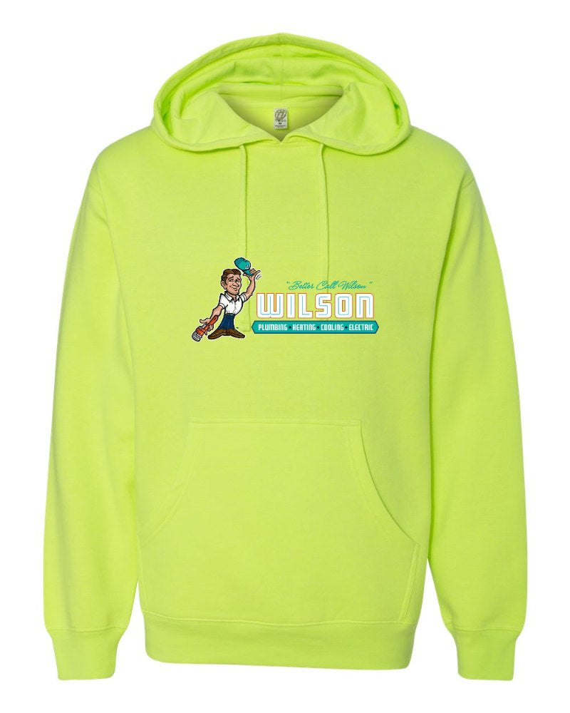 Wilson Independent Trading Hoodie in Safety Yellow (sample mockup)