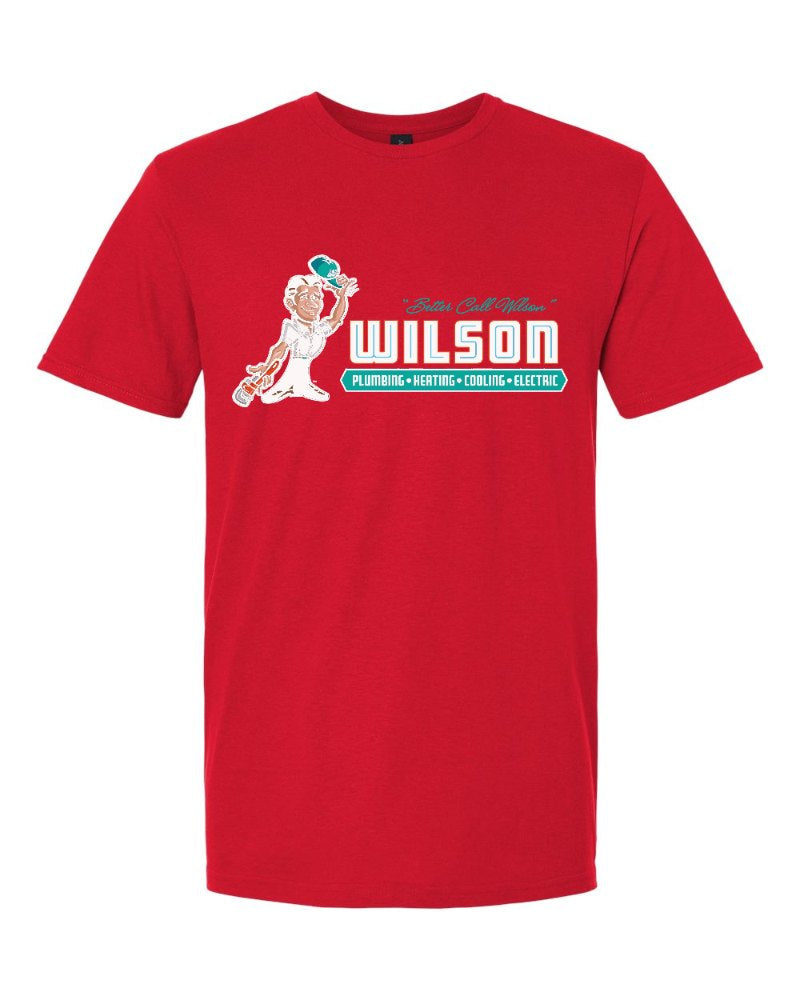 Wilson Softstyle Tee in Red (sample mockup)