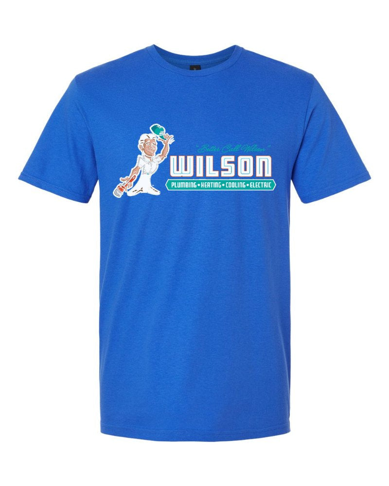 Wilson Softstyle Tee in Royal (sample mockup)