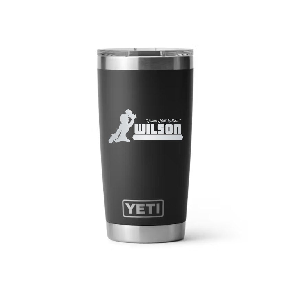 Wilson YETI 20 oz Rambler in Black (sample mockup)