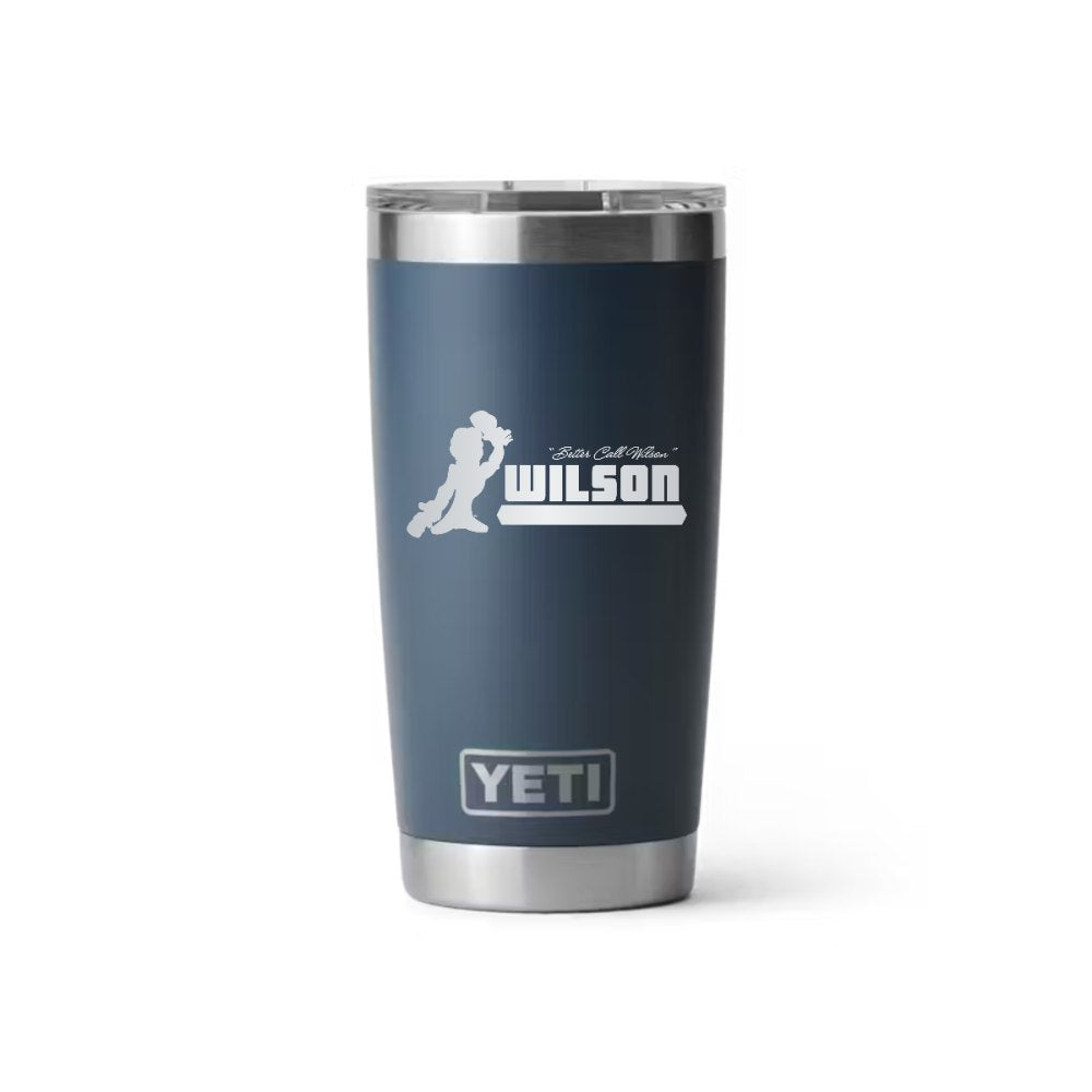 Wilson YETI 20 oz Rambler in Navy (sample mockup)
